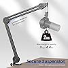 FIFINE Microphone Arm Stand-Heavy Duty Boom Arm, Suspension Scissor Adjustable Mic Stand with Desk Mount, 5/8" Screw, Cable Ties, for Recording Gaming Streaming Podcasting-BM63 #1