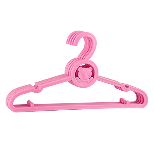 Chytaii 5pcs Colgador de Ropa Multifuncional Percha Percha Resistentes Antideslizantes para Camisas Chaquetas Pantalones Vestidos Perchas Infantiles para Niños Bebé Forma de Oso