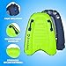 Premium Kids Inflatable Boogie Board Lightweight Swimming Floating Surfboard for Beach & Pool Fun Durable Inflatable Surf Body Board for Wave Riding Summer Pool Floats & Beach Toys (Green)