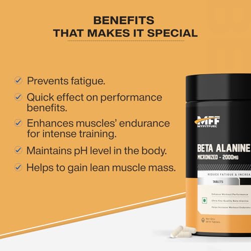 Image of MyFitFuel Beta Alanine (2000mg) Amino Acid, 120 Tablets
