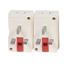 WOWSOME (2 Multiplug) 13A Type-G UK Flat Pin Fused Multi-Plug for India to UK, UAE, Singapore, Hong-Kong and More Conversion Plug Convert, White (Pack of 2) gallery image