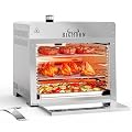 BIG HORN OUTDOORS Portable Infrared Broiler Propane Gas Grill, 1500 Degree Stainless Steel Tabletop Quick Cooking Steak Grill for Meat, Seafood, Veggies