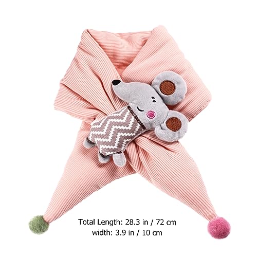 Pack de 2 bufandas cruzadas para niños en color rosa informal 7