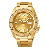 SEIKO メンズ セイコー SRPE74 セイコー 5 スポーツウォッチ ゴールドトーン 42.5mm ステンレススチール