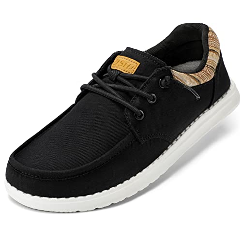 Stq Slip On Sneakers With Arch Support Women's Casual Boat Summer Orthopedic Shoes For Travel And Work Black Us 7 #TOP8