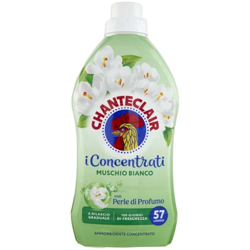 Chanteclair, Weichspüler I Konzentrat, 50 Waschgänge, weißer Moschus, 1 l