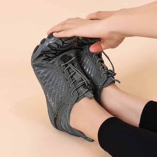 Image of Hiking Barefoot Shoes for Women Men Breathable & Non-Slip Athletic Barefoot Wide Toe Water Shoes Lightweight Perfect for Walking,Running,and Swimming