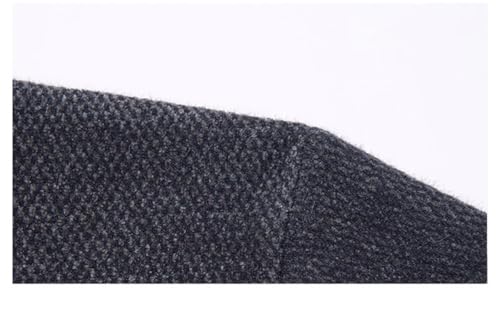 Dcvmvmn Men Autumn and Winter Half High Collar Sweater Men Casual Slim Fit Bottom Knit Pullover Sweater Brown Gray4