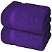 Infinitee Xclusives– Luxury Bath Sheets Towels – 2 Pack 600 GSM (35X70 Inches)– 100% Ring Spun Cotton Large Bath Towels for Bathroom (Profound Purple, Bath Sheet Pack of 2)