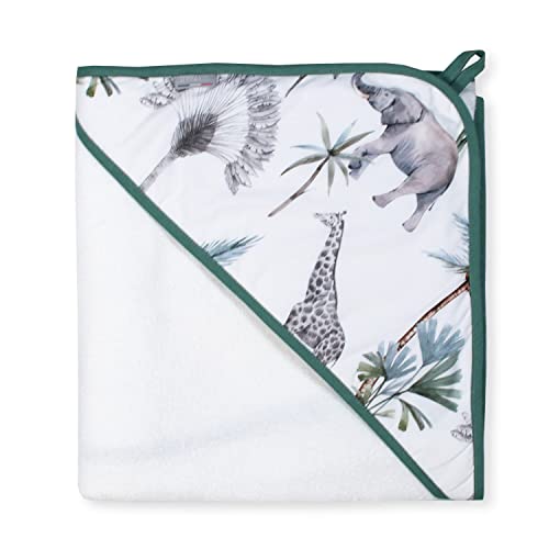 Cape de bain bambou et coton Sevira Kids grande taille sortie de bain Safari