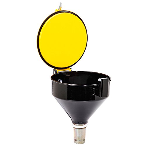 PIG Drum Funnel | Burpless Steel Drum Funnel | for 20 to 55 Gallon Steel or Poly Drums w/ 2