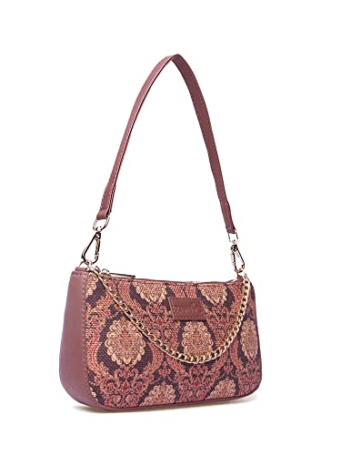 Image of ZOUK Baguette Bag | Crossbody Bags for Women | Women's Handbags | Stylish Sling Bag for Woman | Vegan Leather Evening Bag |Purse and Wallet