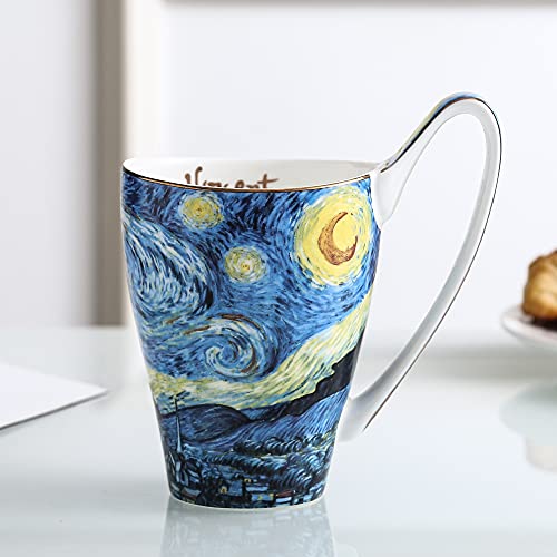 Mug Ceramic Novelty Coffee Mugs 16 Oz Creative Art Give Van Gogh Lovers Unique Gifts #TOP2