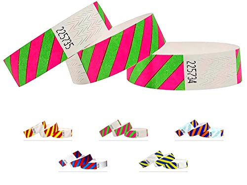 Wristbands - Striped - 500 Pack - 3/4