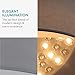 Navaris Flush Mount Ceiling Light - 15.75