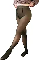Meia-Calça Térmica Forrada Peluciada TAM G (40-44) Premium Translúcida Pelinho Flanelada Prime