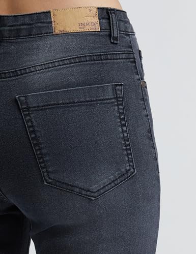Image of INKD Women's Slim Fit Jeans - Mid-Rise| Stretchable | Enzyme Wash | Classic 5 Pocket Styling | Jeans for Women (Available in Plus Sizes)