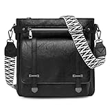 Matériau: Ce sac a main femme bandouliere de taille moyenne est composé extérieurement de PU cuir vegan étanche et intérieurement d’un tissu doublure lisse. Doux au toucher, il est inaltérable aux couleurs, peu déformable et se tient solidement debout ; de plus, il est inodore et totalement écologique.