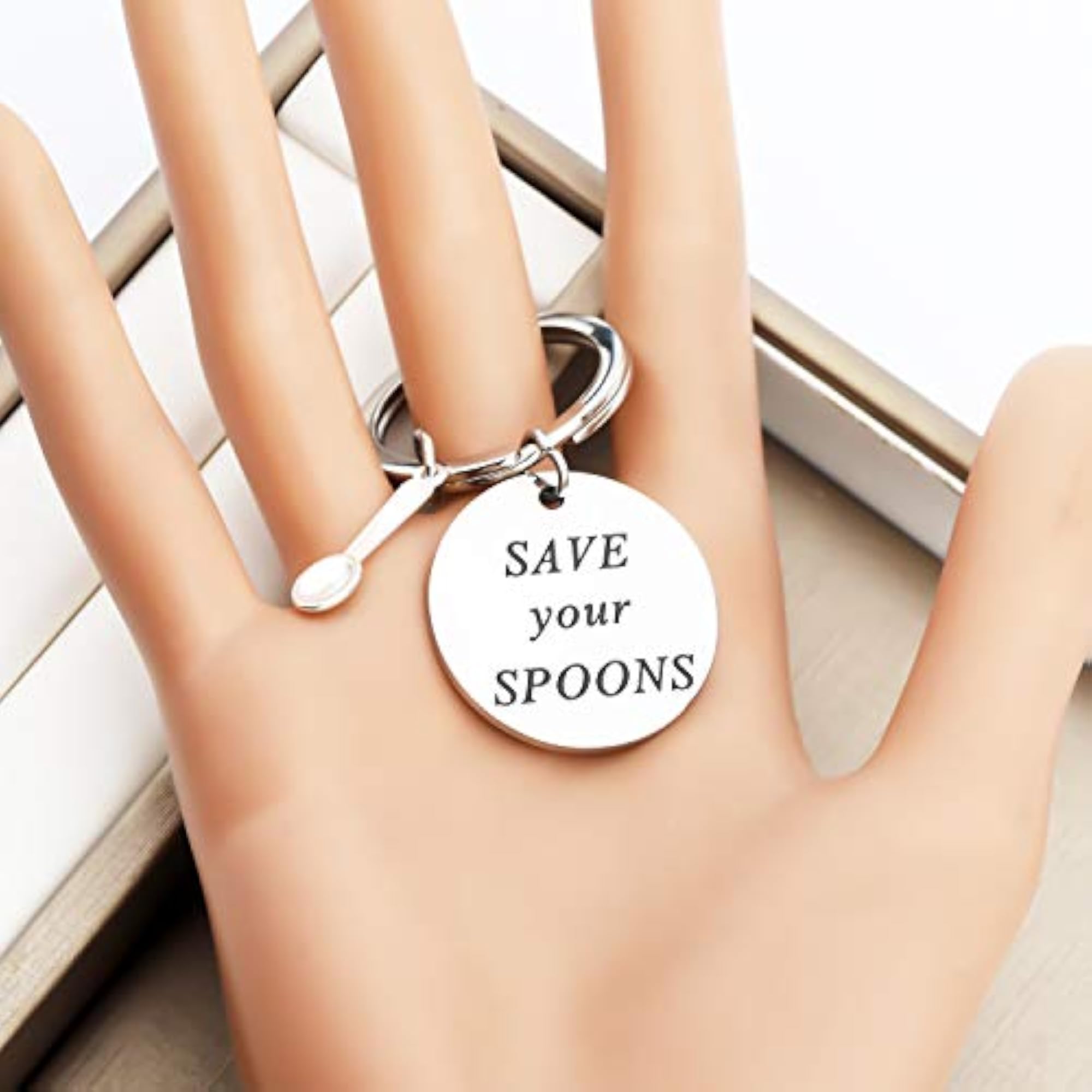 Fibromyalgia Awareness Stainless Steel Save Your Spoons Bracelet