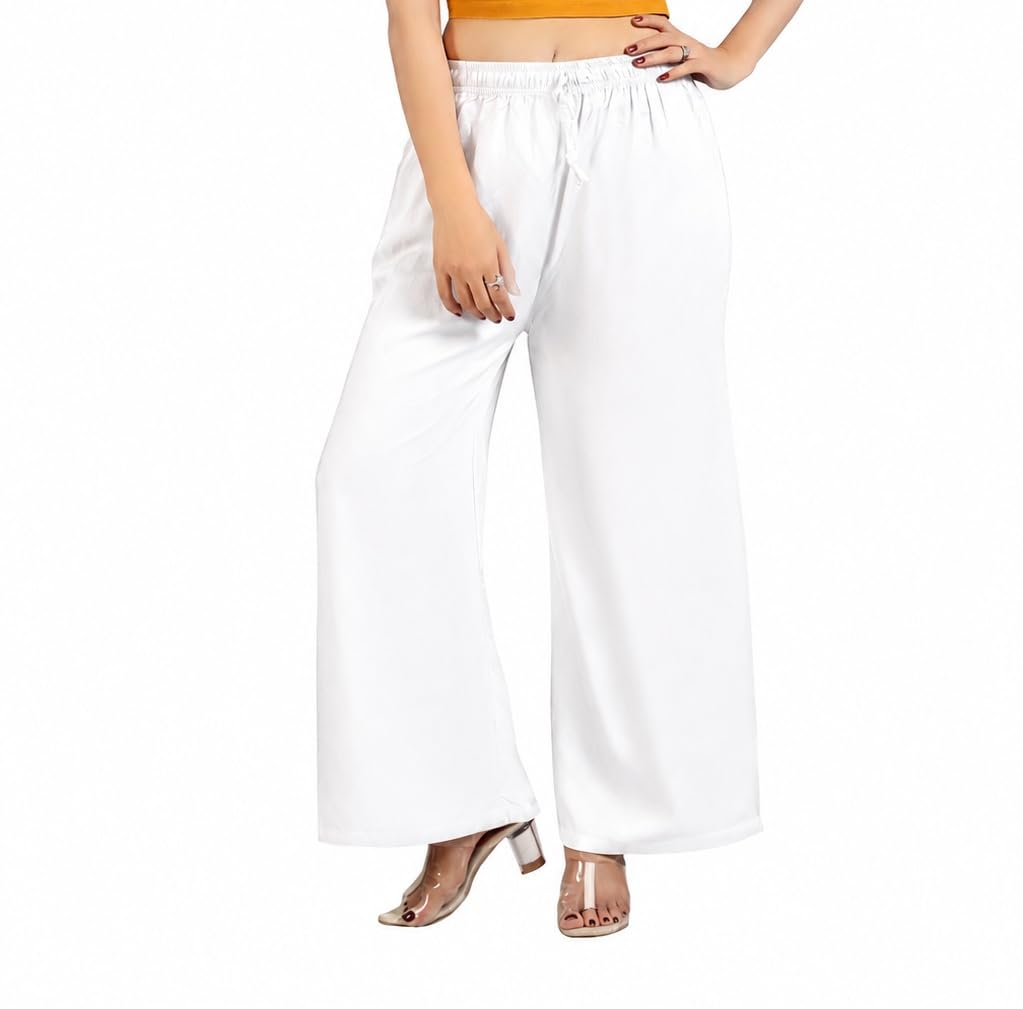 benkils Women's Cotton Reyon Regular Fit Palazzo Pants - Available Size - M, L, XL, 2XL, 3XL,4XL-picture-10