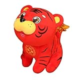 2022 Mascot Tiger Plush Toy with Wing, Cute Soft Chinese Red Zodiac Tiger Doll New Year Lunar Year...