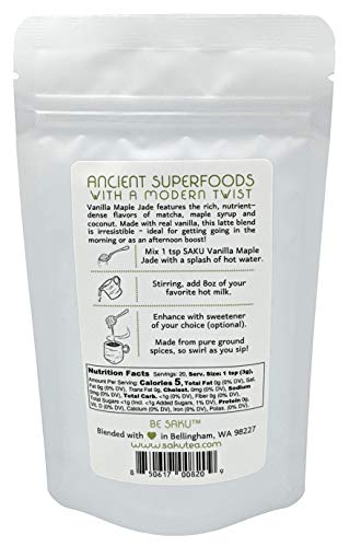 Té matcha sabor vainilla y maple 2.1 oz miniatura 2