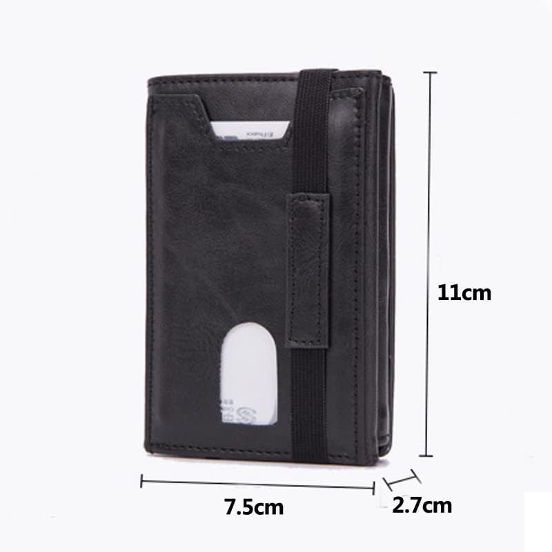 NIMSO Simplicity ID Cases Carbon Fiber Credit Card Holder Blocking RFID Wallet Leather Unisex Security Information Aluminum Metal Purse2