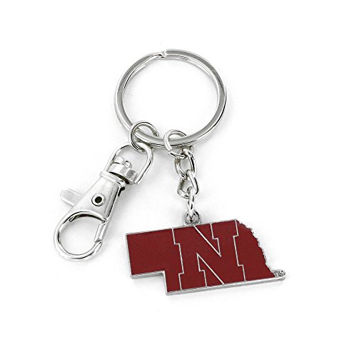 Porte-clés lourd aminco Nebraska Cornhuskers anti-perte métal