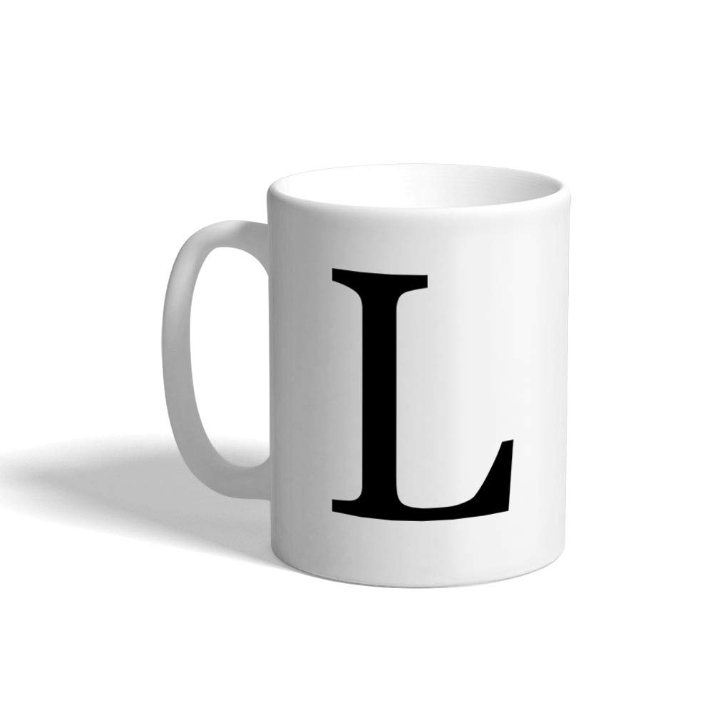 Taza De Cerámica Monograma de la letra L del alfabeto Taza De Café