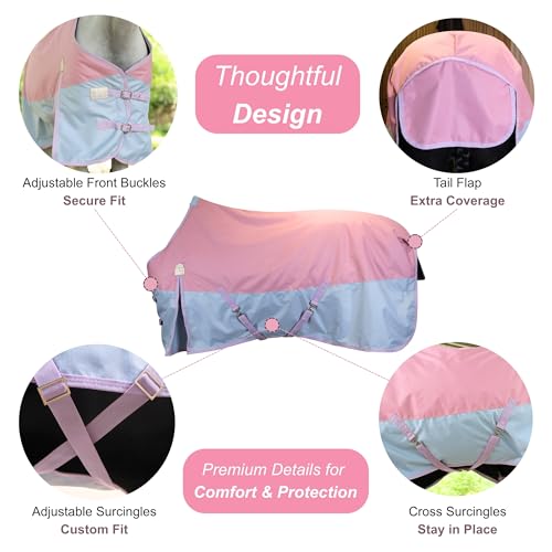 Image of BARN & STABLE 600Denier 3000mm /3000mvp Super Waterproof & Breathable Horse Blankets for Winter with 200g Fill