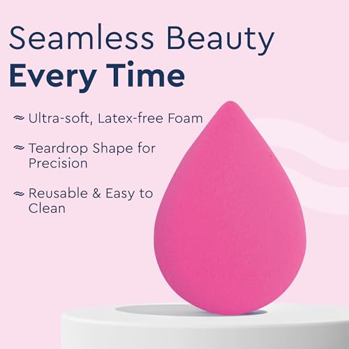 Image of GUBB Professional Makeup Sponge Beauty Blender - Soft, Easy-to-Hold Pink Sponge for Effortless Makeup Blending - Ideal for Women, Suitable for All Skin Types - Achieve Flawless Makeup Application with Style