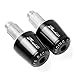 Embouts de Guidon Moto 7/8"22 MM CNC Poignées De Guidon Poignée Embout De Barre pour Suzuki Bandit 1250 250 400 650 GSF 650 Bandit 1200 Bandit 250 (Couleur : Noir)