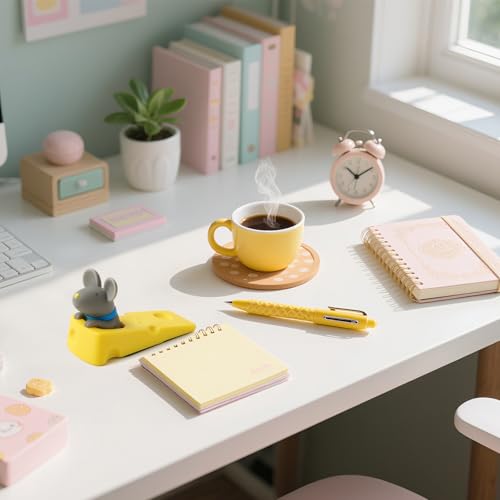 Image of DomeStar Cute Mouse Stopper, Gray Mouse Door Stop Decorative Animal Doorstop Door Wedge