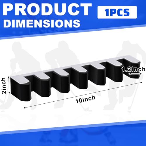 image for Yousoontic Hockey Stick Holder Wall Mount, 1-6 Stick Capacity, Ice and