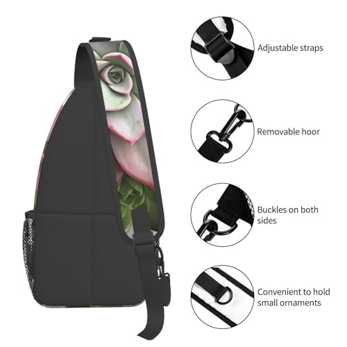 Bolso bandolera cruzado unisex negro para trekking miniatura 5