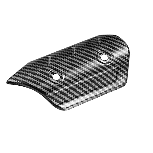 X AUTOHAUX 1 ensemble de cache-pot d'échappement pour moto - 12 cm - Noir