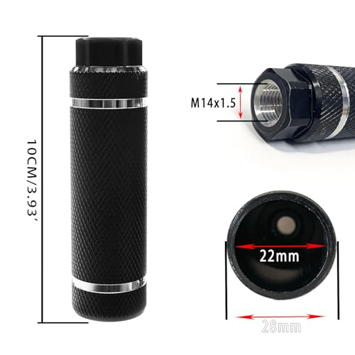 image for WADEKING WHW Bike Pegs for E-Bike Rear Axle, M12 & M14 Threaded Pegs f