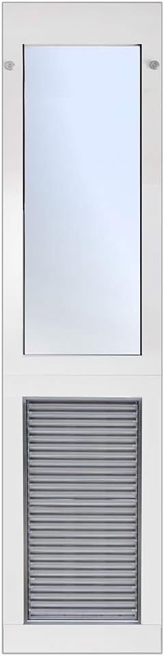 Armor Flex Air Tight Aluminum Frame Low-E Patio Pet Doors - High Tech Pet - Dog Door - Cat Door for Sliding Glass Patio Door Installation - Large Pet - Regular Sliding Glass Door Height - AF1-SRE-L