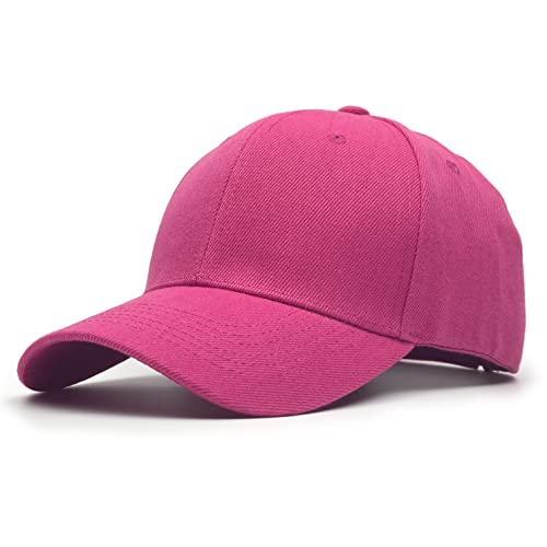 Utmost Structured Baseball Cap with Adjustable Closure - Performance Hat for Outdoor Activities and Custom Embroidery (1pc Hot Pink)