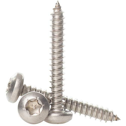 Image of 4.2mm x 50mm / No.8 x 2" A2 Stainless Steel Torx Pan Head Self Tappers Tapping Screws Din 7981-20 Pack
