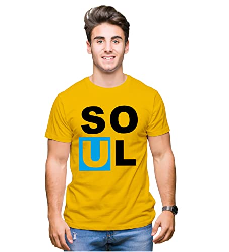 Image of Hangout Hub HH7 Men's & Women's Round Neck Cotton T-Shirt-Soul Mate-Pack of 2-Couple T-Shirts