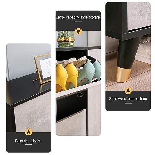 Solution de rangement élégante en bois meuble à chaussures fonctionnel - 4