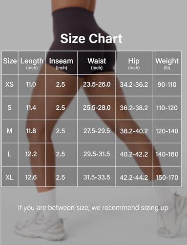 Image of VOYJOY Women Workout Impact Shorts 2.5 inch / 3.6 inch / 4.5 inch / 6 inch Scrunch Butt Booty | Tummy Control, High Waisted, Bike Short, Gentle Compression, for Women
