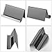 Maxdot 2 Pack Stainless Steel Business Cards Holders Desktop Credit Name Card Display Organizer for Business Mental Name Case Rack for Office Home Daily Use(Black)