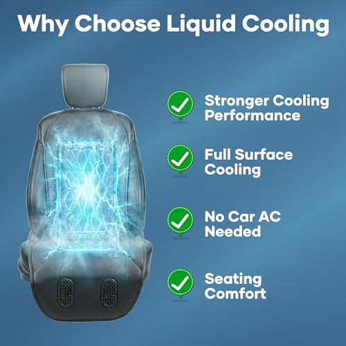 Funda de asiento de coche con aire acondicionado líquido y sistema de enfriamiento premium 4