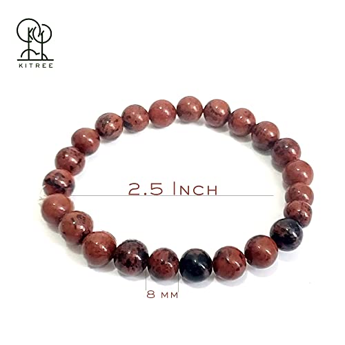Image of HEALING AND SEMI-PRECIOUS CRYSTAL STONE BRACELET 8 MM ROUND FOR FENSHUI