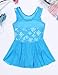 MSemis Vestido Patinaje Artístico Competición para Niñas Maillot Gimnasia Rítmica Leotardo Ballet...