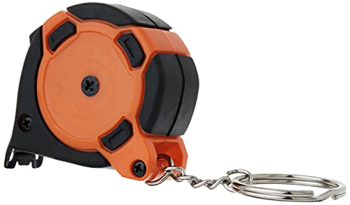 Crescent Lufkin 1/2" X 6' Mini Hi-Viz® Orange Yellow Clad Keychain Tape Measure - Counter Display - Cs8506 , Black #TOP2