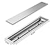 Skyflame Linear Stainless Steel Drop-in Fire Pit Pan and Burner with Burner Cover, 36 by 6-Inch