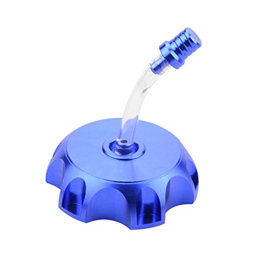 GOOFIT Tapon Deposito Combustible, Moto Universal 48.5 mm para Taotao Roketa Apollo SSR KLX110 TTR110 XR50 CRF50 70 80 110 Pit Bike ATV Quad Motor Azul